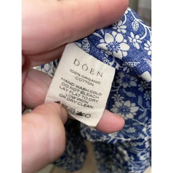 DOEN SIMONETTA DRESS SIZE MEDIUM ORGANIC COTTON Cottagecore Meadow Maxi - Picture 6 of 15